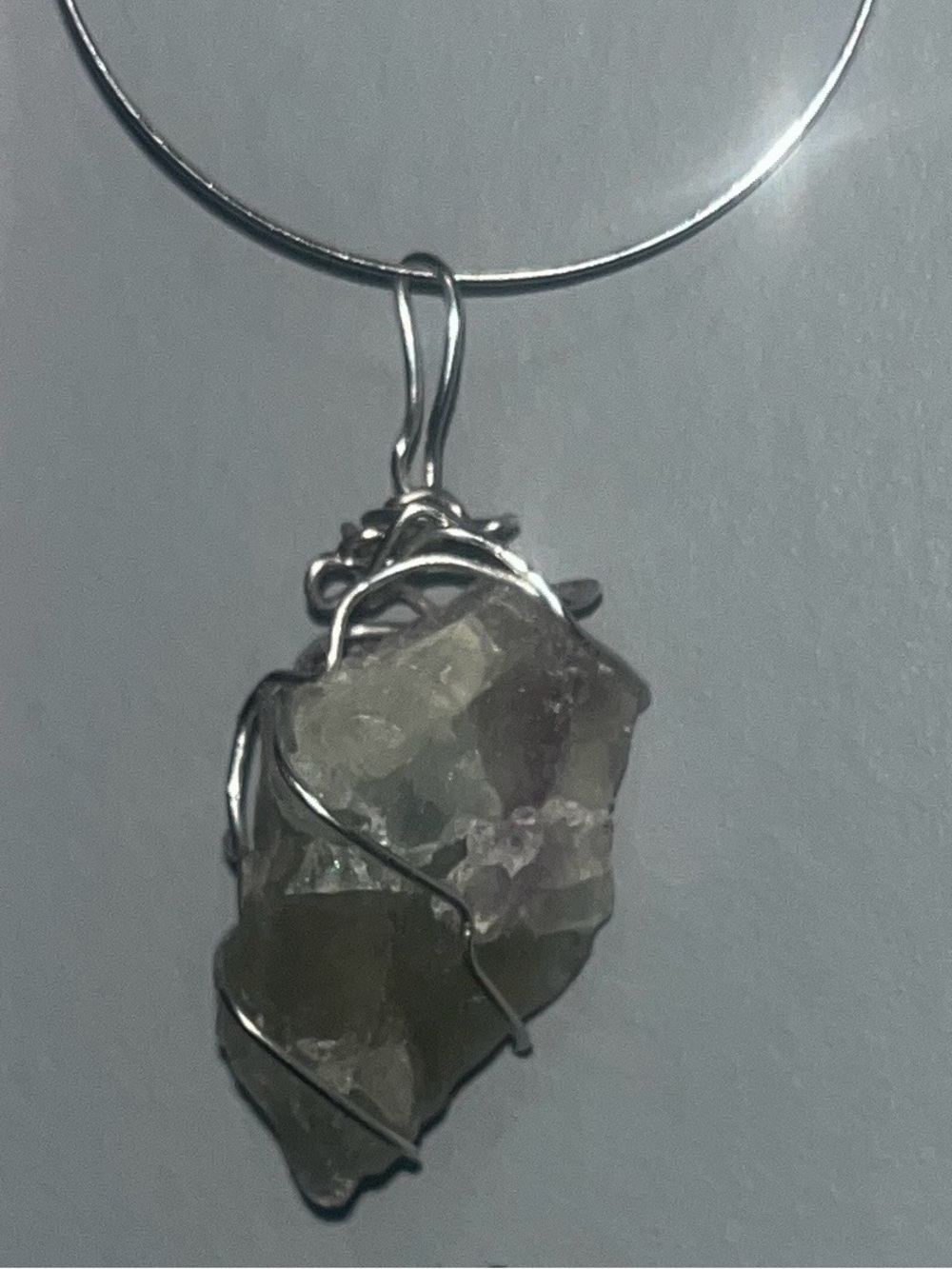 💚Fluorite Wire Wrap Pendant